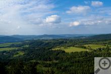 Výhled z hradu Kašperk